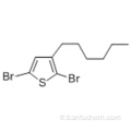 2,5-dibromo-3-hexylthiophène CAS 116971-11-0